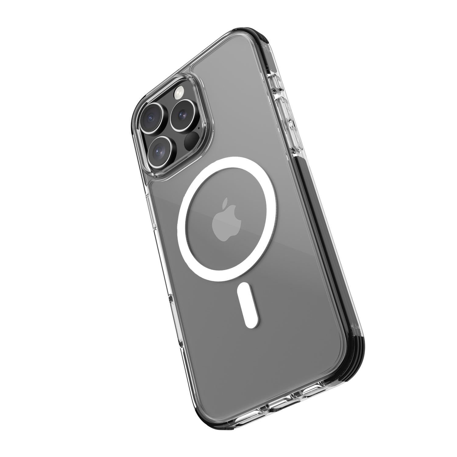 iphone 16 pro max clear case with black magsafe