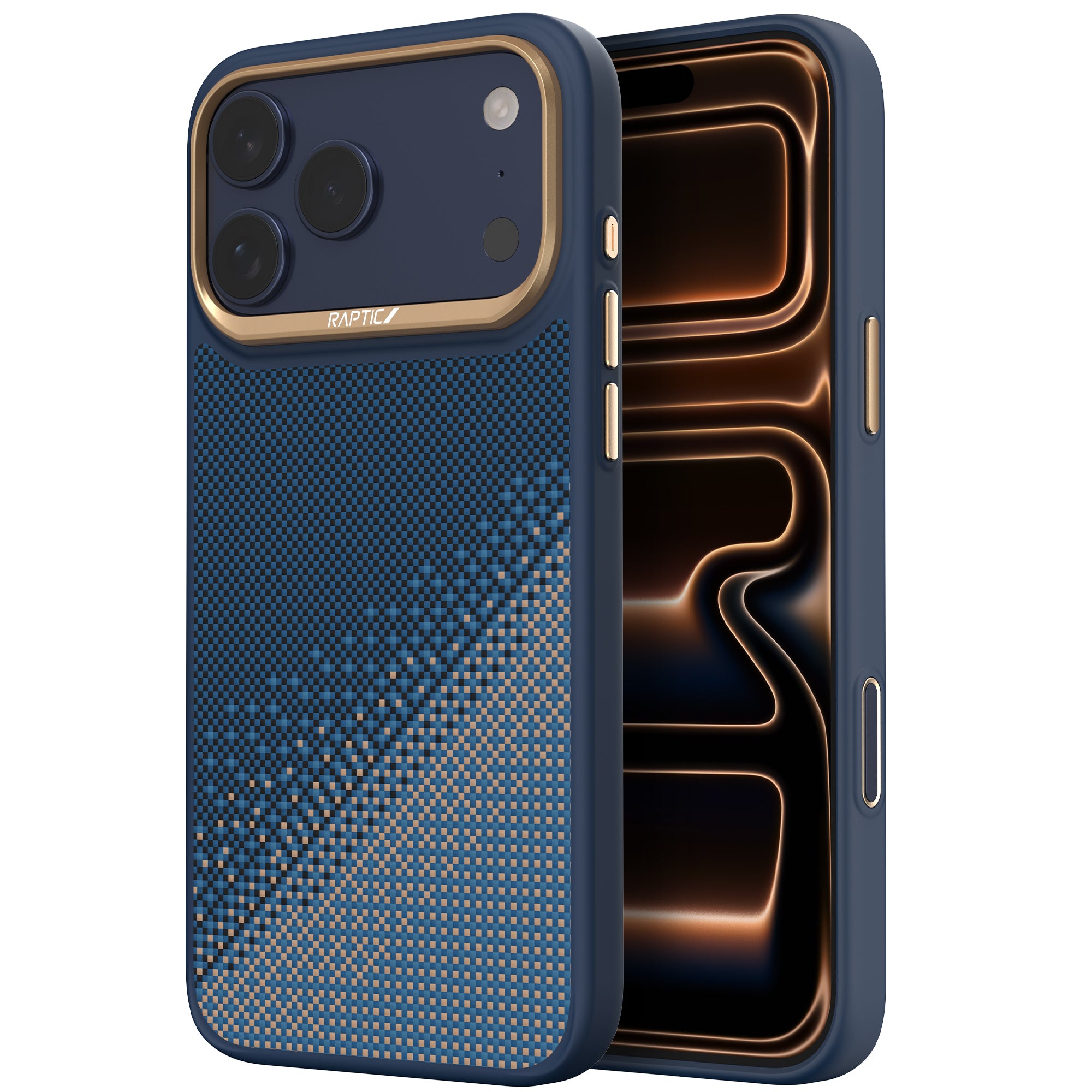 RAPTIC AramidSkin iPhone17用 スマホケース ハンブル RAPTIC Aramid Dual Case for iPhone 17 Pro / 17 Pro Max- Serenity
