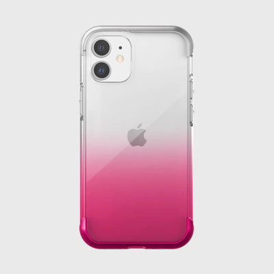 Transparent Case for iPhone 12 Mini. Raptic Air in pink gradient.#color_pink-gradient