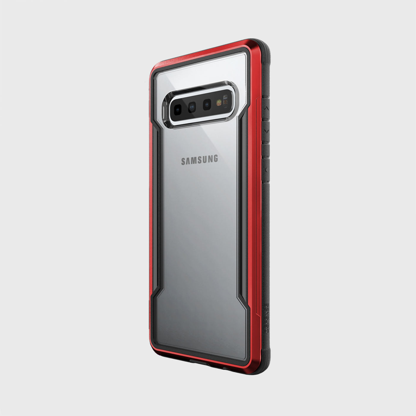 Rugged Case for Samsung Galaxy S10 Plus. Raptic Shield in red.#color_red