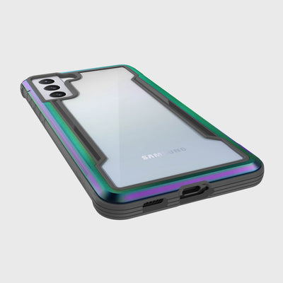 Rugged Case for Samsung Galaxy S21 Plus. Raptic Shield in iridescent.#color_iridescent