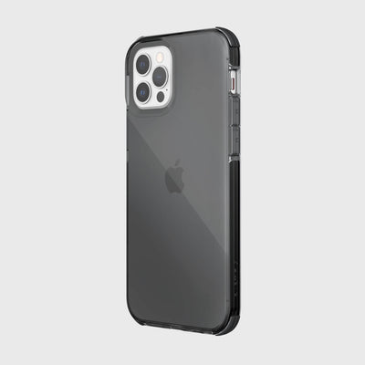 Thin Case for iPhone 12 & iPhone 12 Pro. Raptic Clear in smoke.#color_smoke