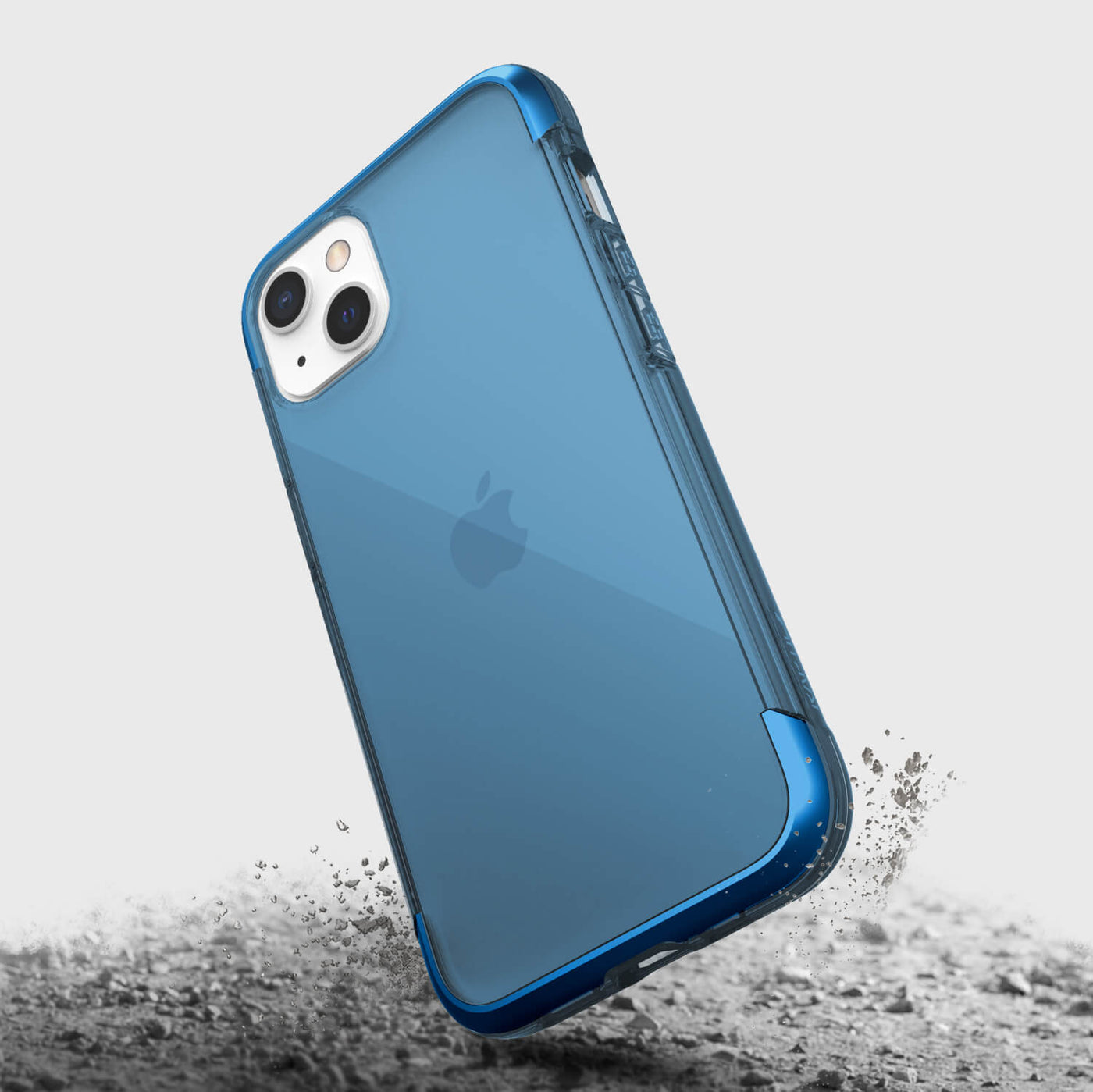 iPhone 13 in Raptic Air case - color blue - with drop protection #color_blue