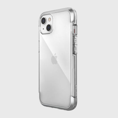 iPhone 13 in Raptic Air case - color clear - back angle #color_clear