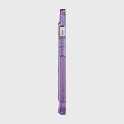 iPhone 13 in Raptic Air case - color purple - left side #color_purple