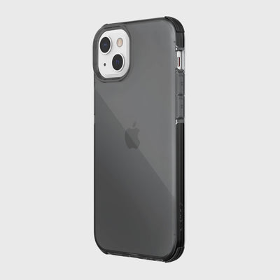 iPhone 13 in Raptic Clear case - color smoke - back angle #color_smoke