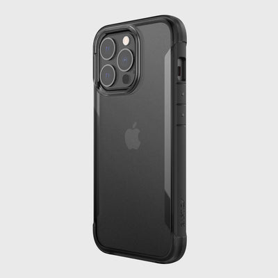 iPhone 13 Pro in Raptic Terrain case - color black - back angle #color_black