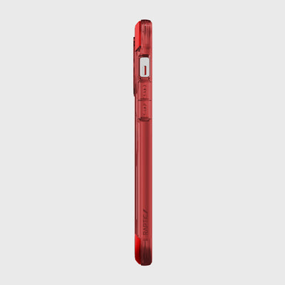 iPhone 13 Pro Max in Raptic Air case - color red - left side #color_red