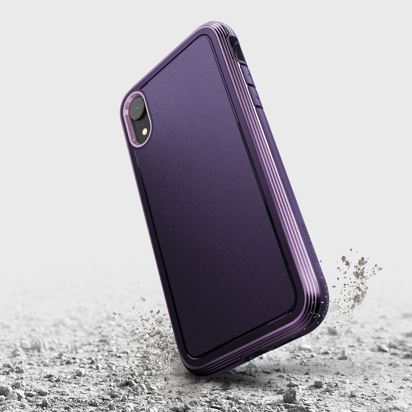Luxurious Case for iPhone XR. Raptic Ultra in purple.