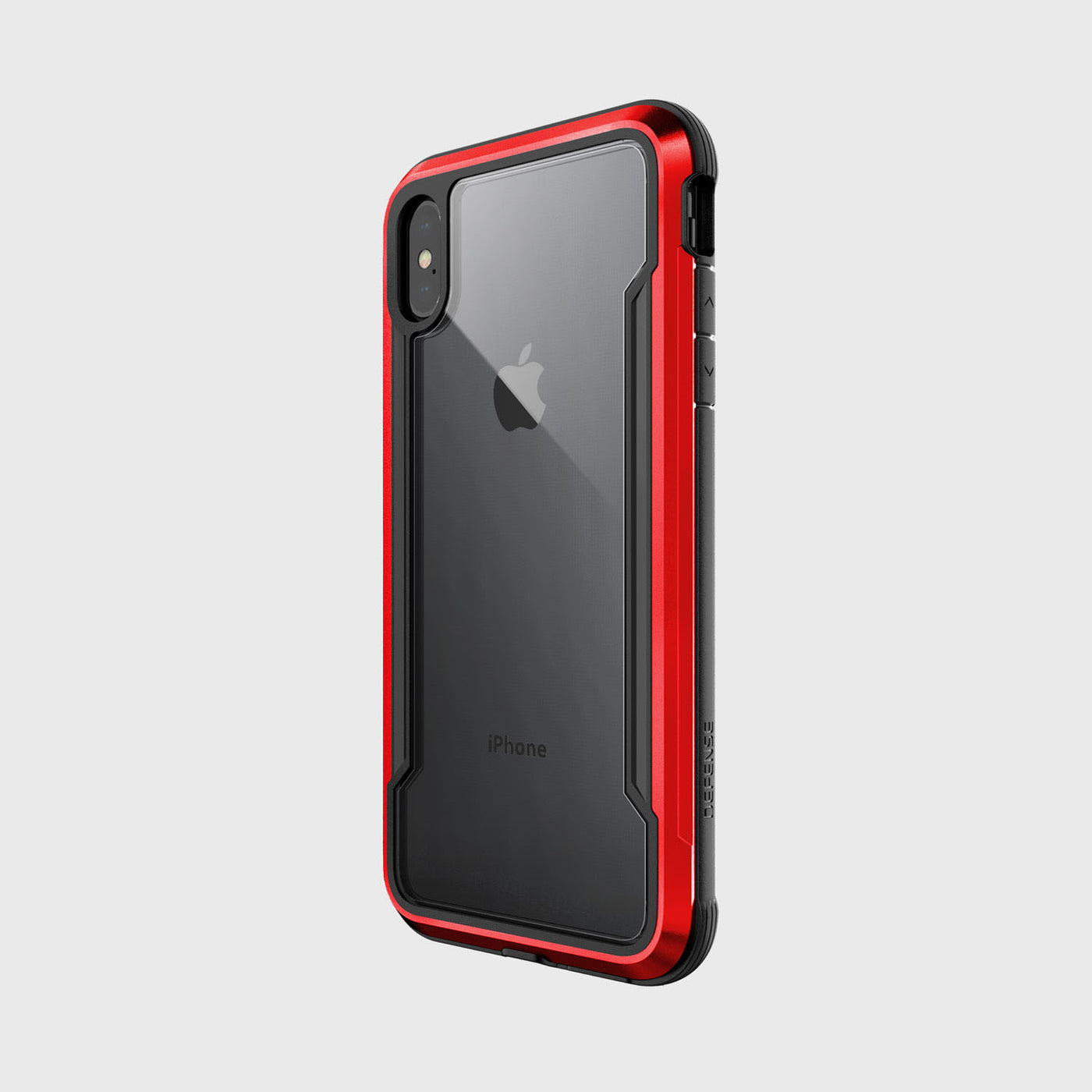 Rugged Case for iPhone XS Max. Raptic Shield in red.