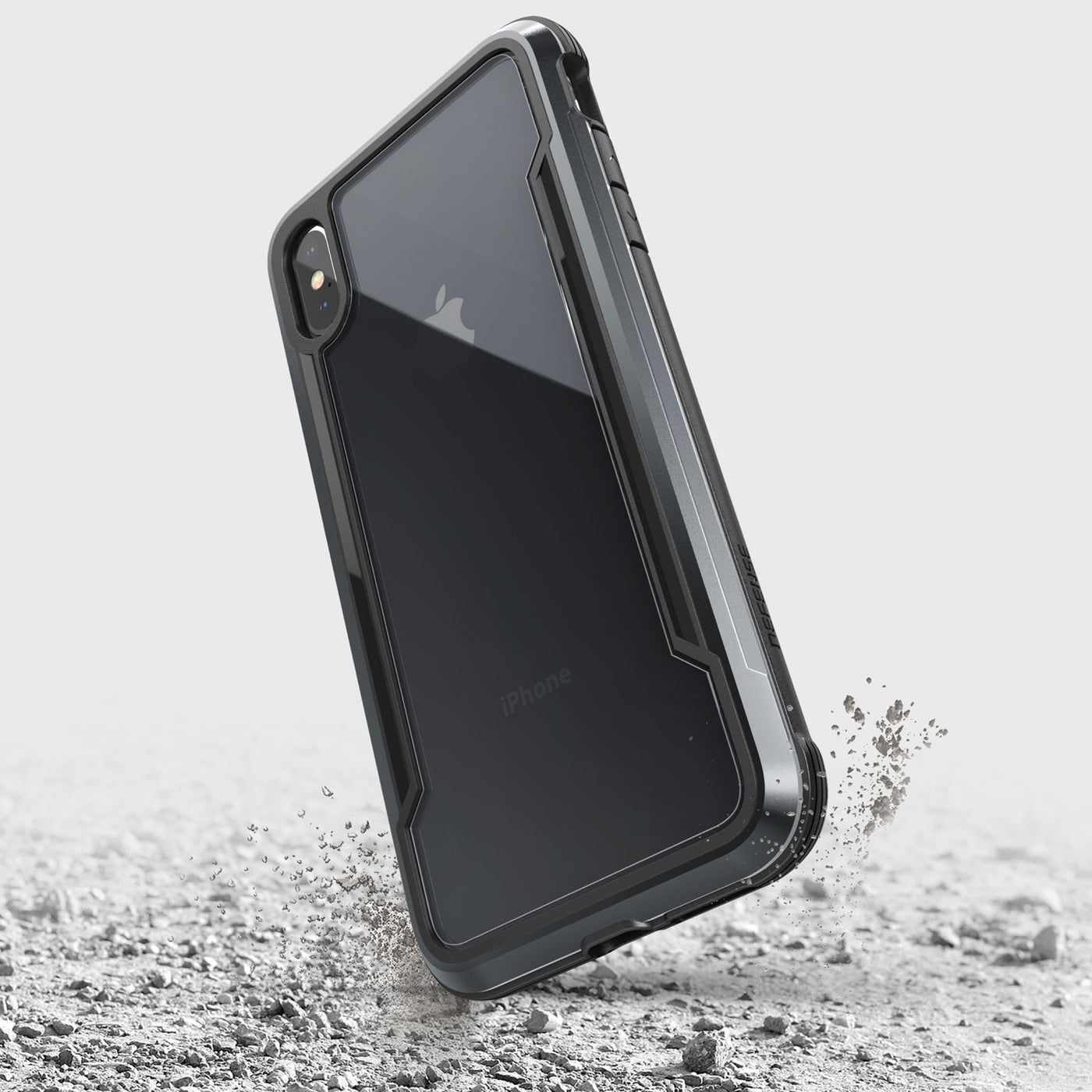 Rugged Case for iPhone XS Max. Raptic Shield in black.