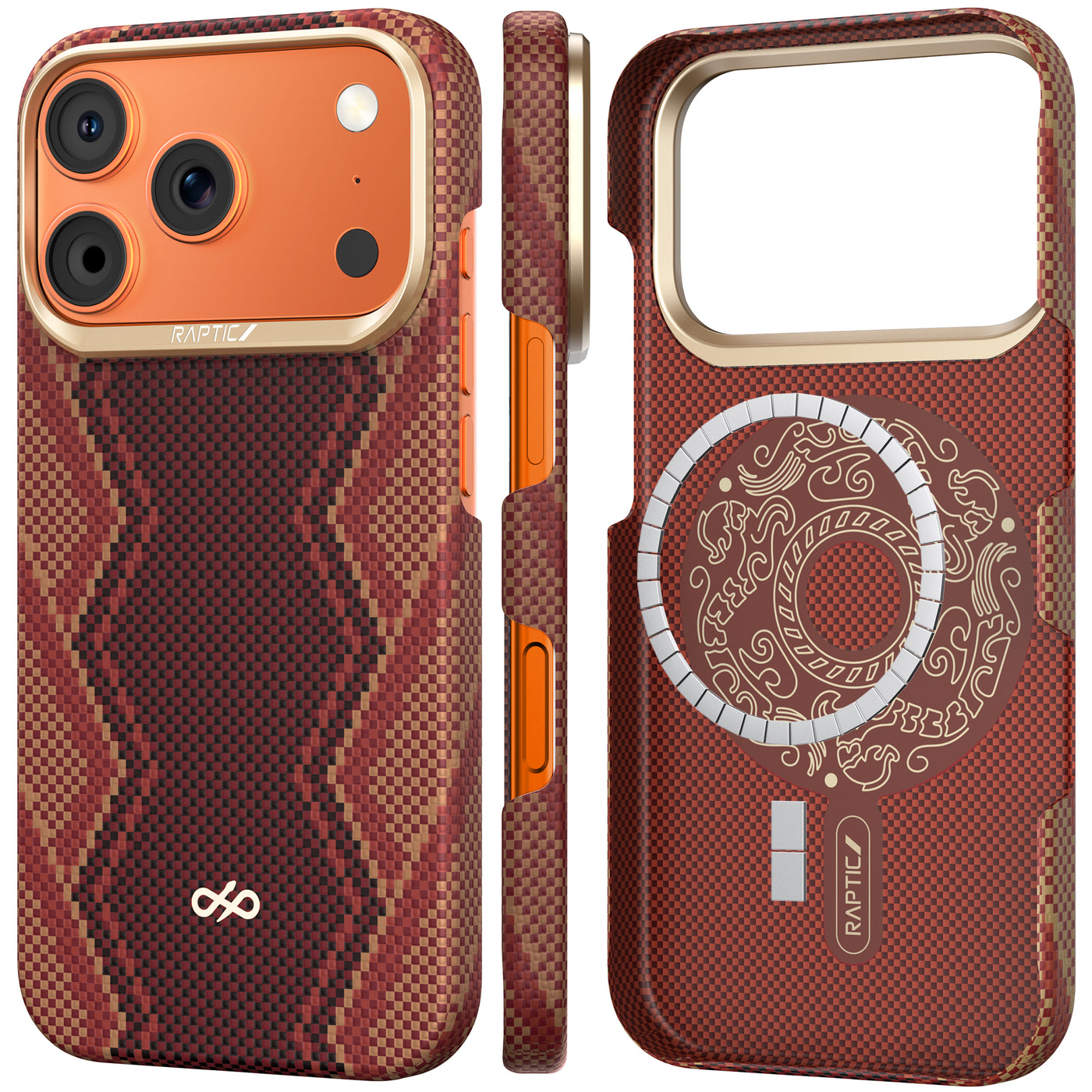 Raptic Aramid Skin-Bionic for iPhone17 Pro Max-Snake