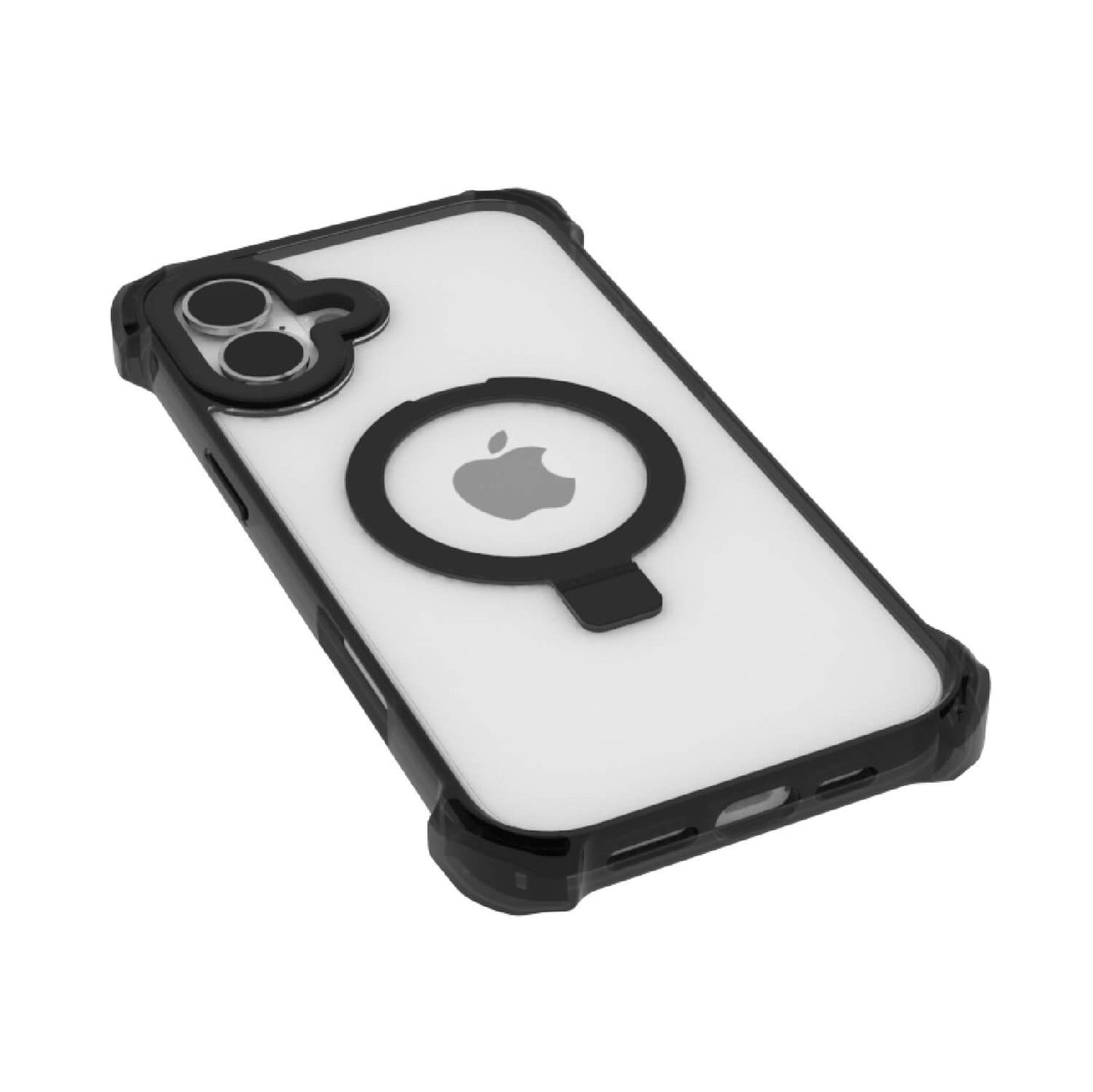 iPhone 16 Case - Dual Impact Kickstand - MagSafe Compatible - Black