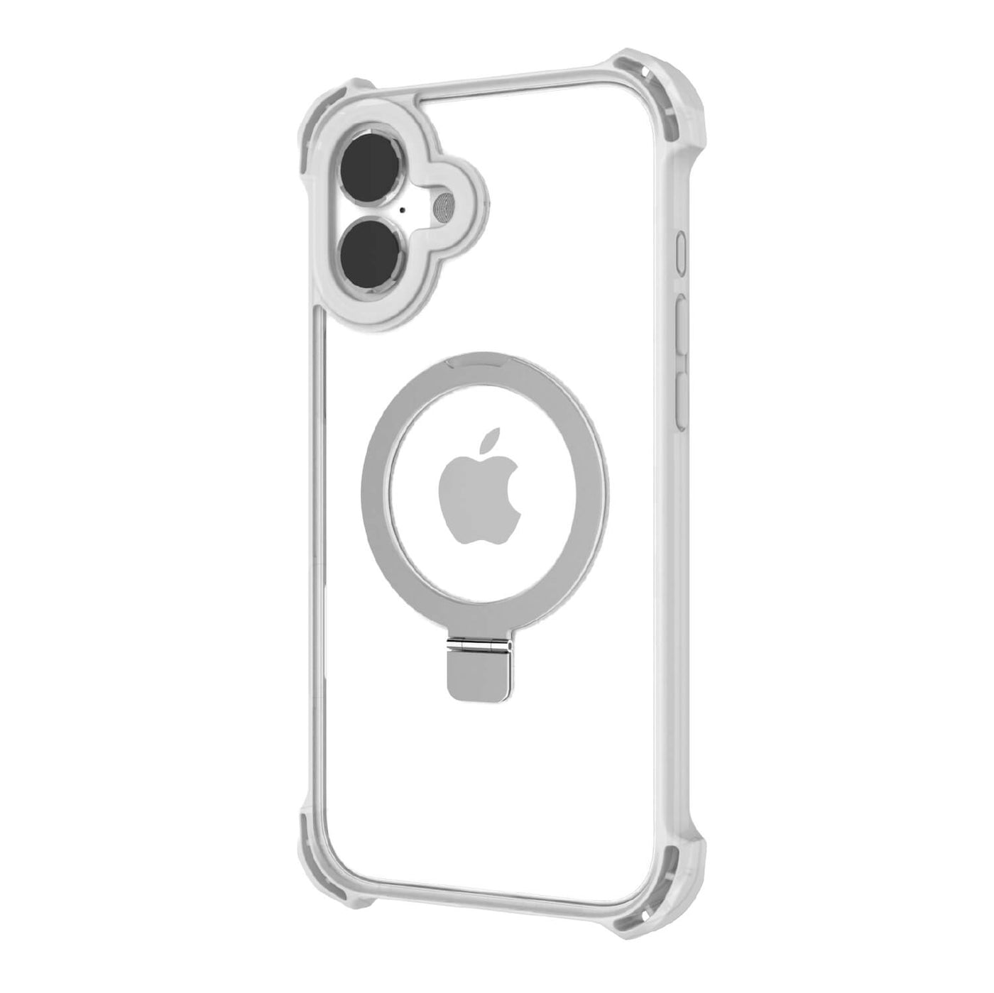 iPhone 16 Case - Dual Impact Kickstand - MagSafe Compatible - Clear