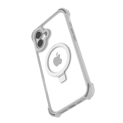 iPhone 16 Case - Dual Impact Kickstand - MagSafe Compatible - Clear