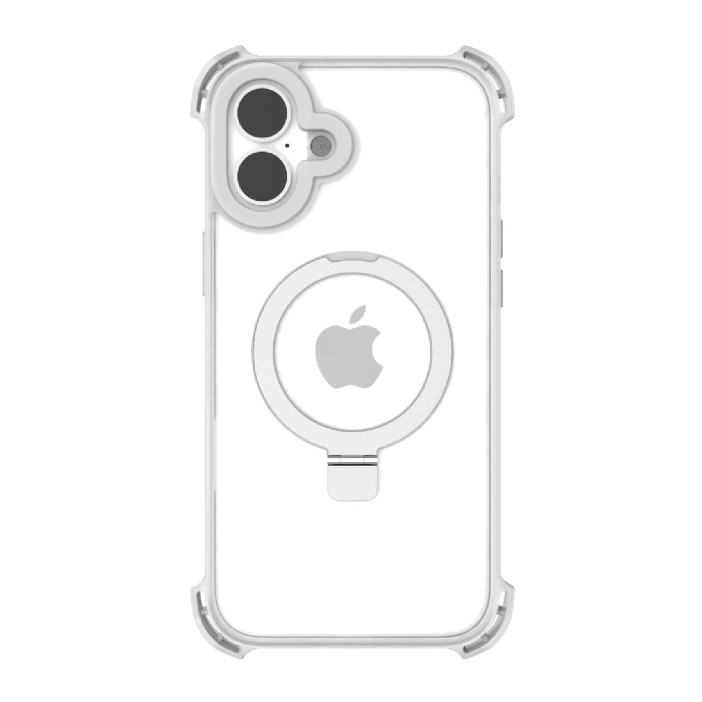 iPhone 16 Case - Dual Impact Kickstand - MagSafe Compatible - Clear