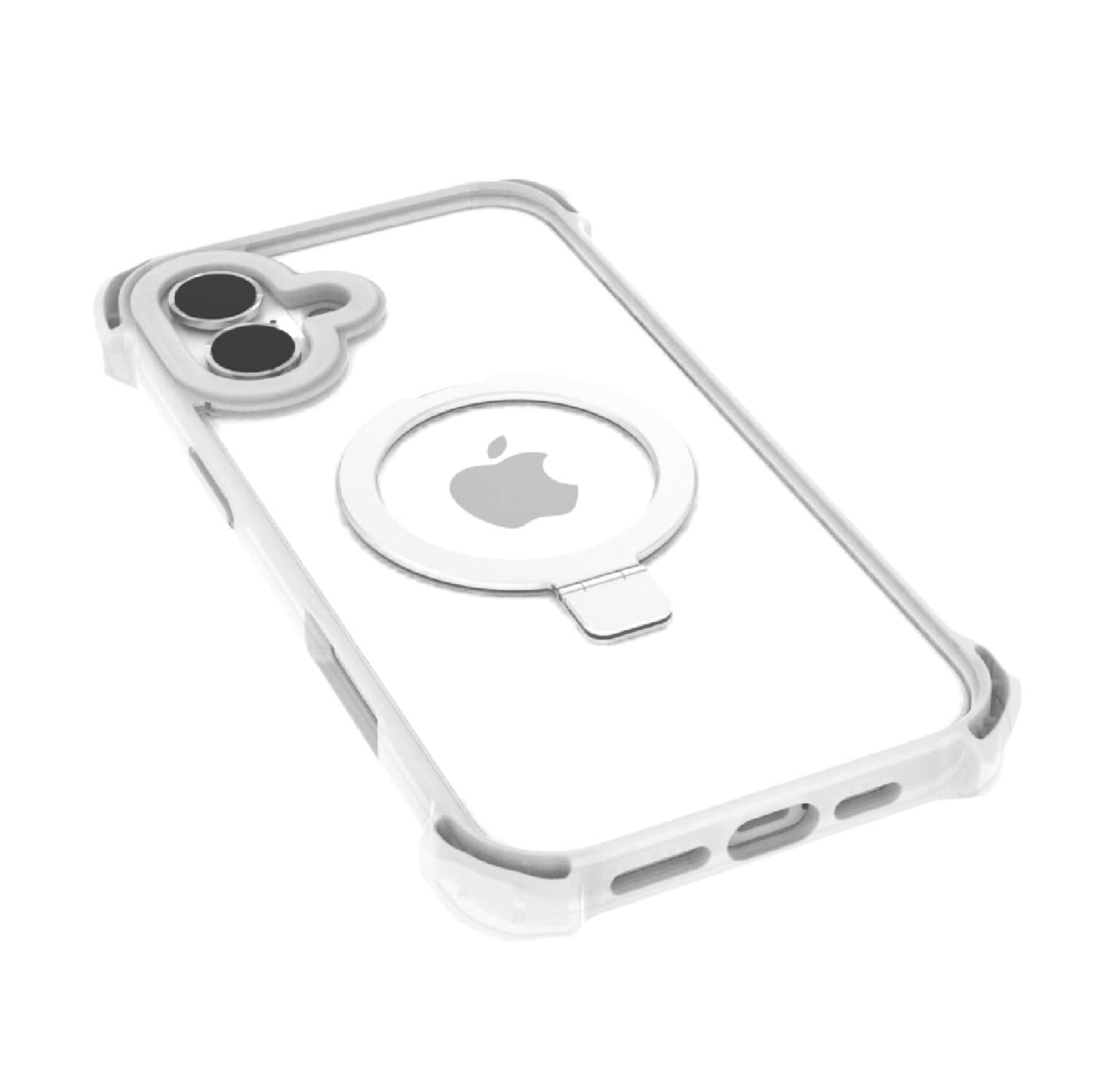 iPhone 16 Case - Dual Impact Kickstand - MagSafe Compatible - Clear