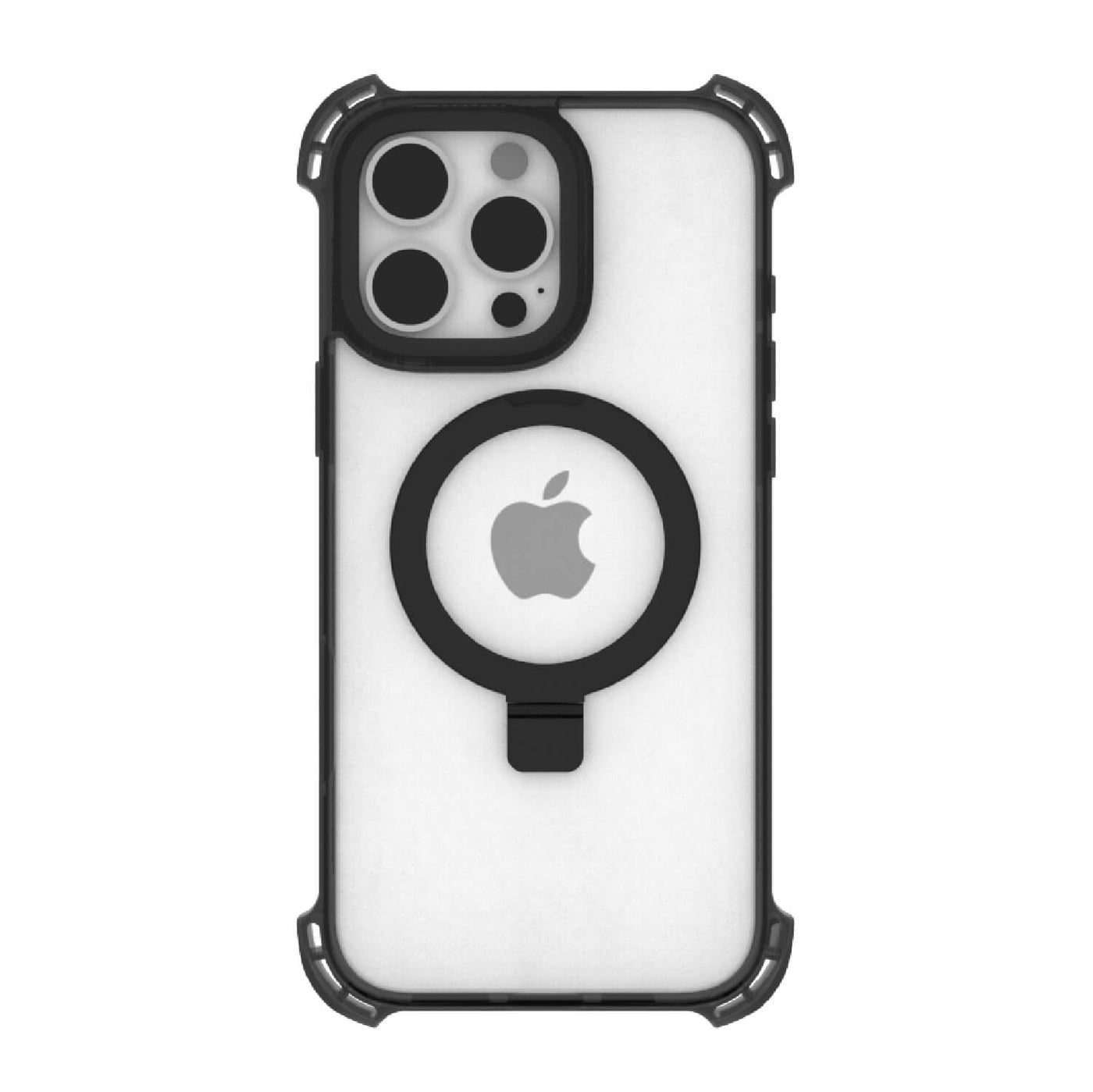 iPhone 16 Pro Max Case - Dual Impact Kickstand - MagSafe Compatible - Black