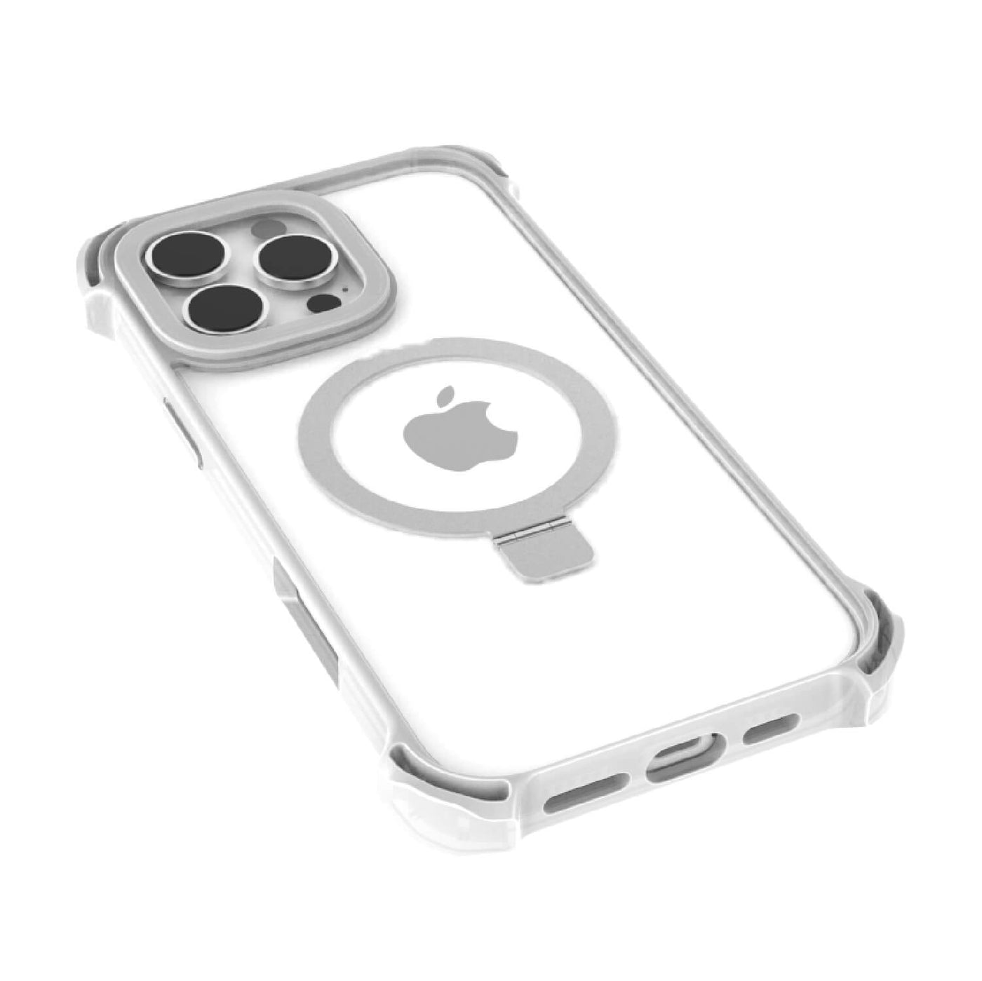 iPhone 16 Pro Max Case - Dual Impact Kickstand - MagSafe Compatible - Clear