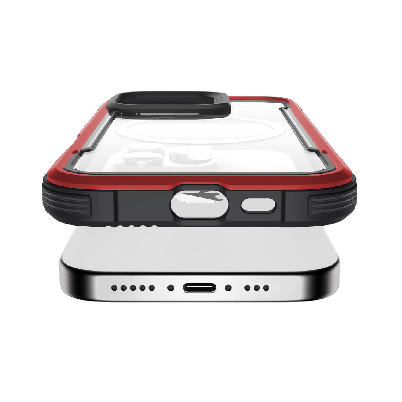 iPhone 16 Pro Case - Shield - MagSafe Compatible - Red