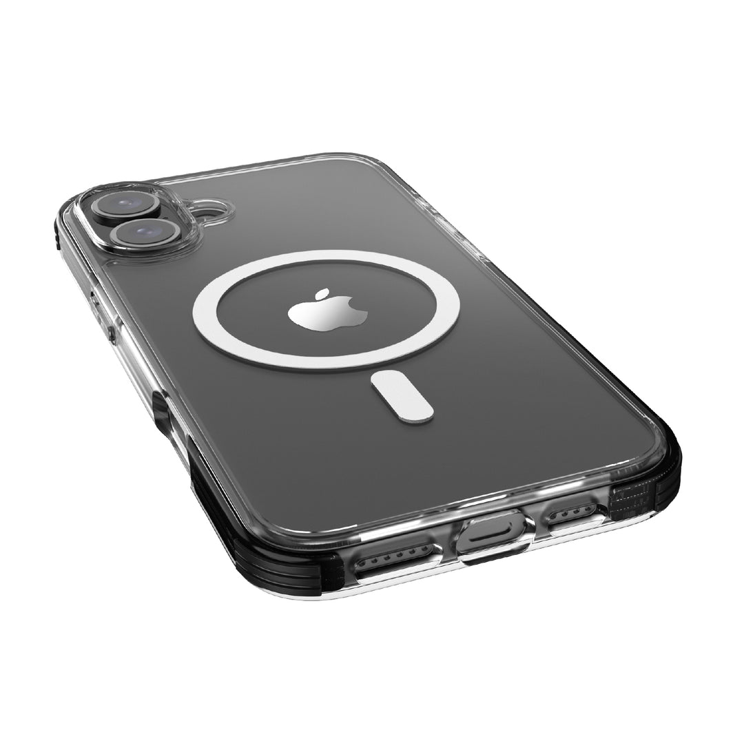 Protective iPhone 16 Cases | MagSafe Compatible Raptic Clear Black Protective iPhone 16 Cases | MagSafe Compatible Raptic Clear Black