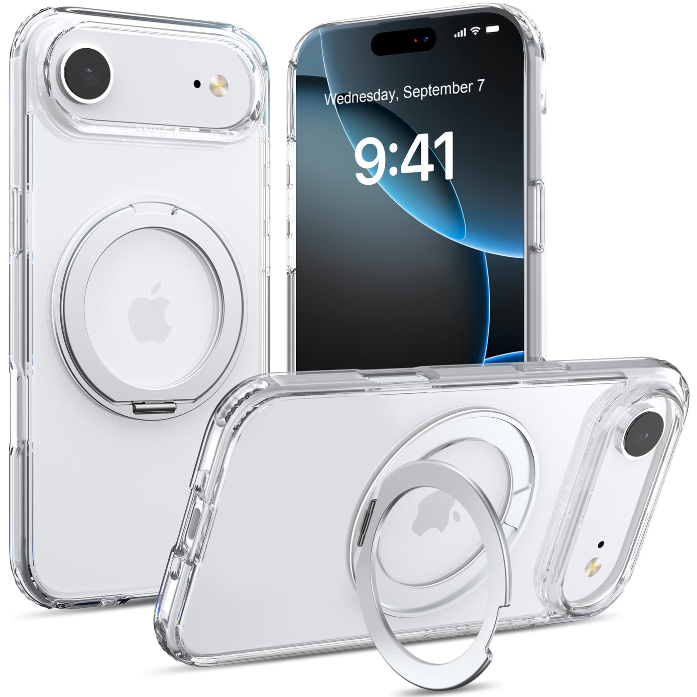 Raptic Air Stand Magsafe for iPhone 17 Air - clear