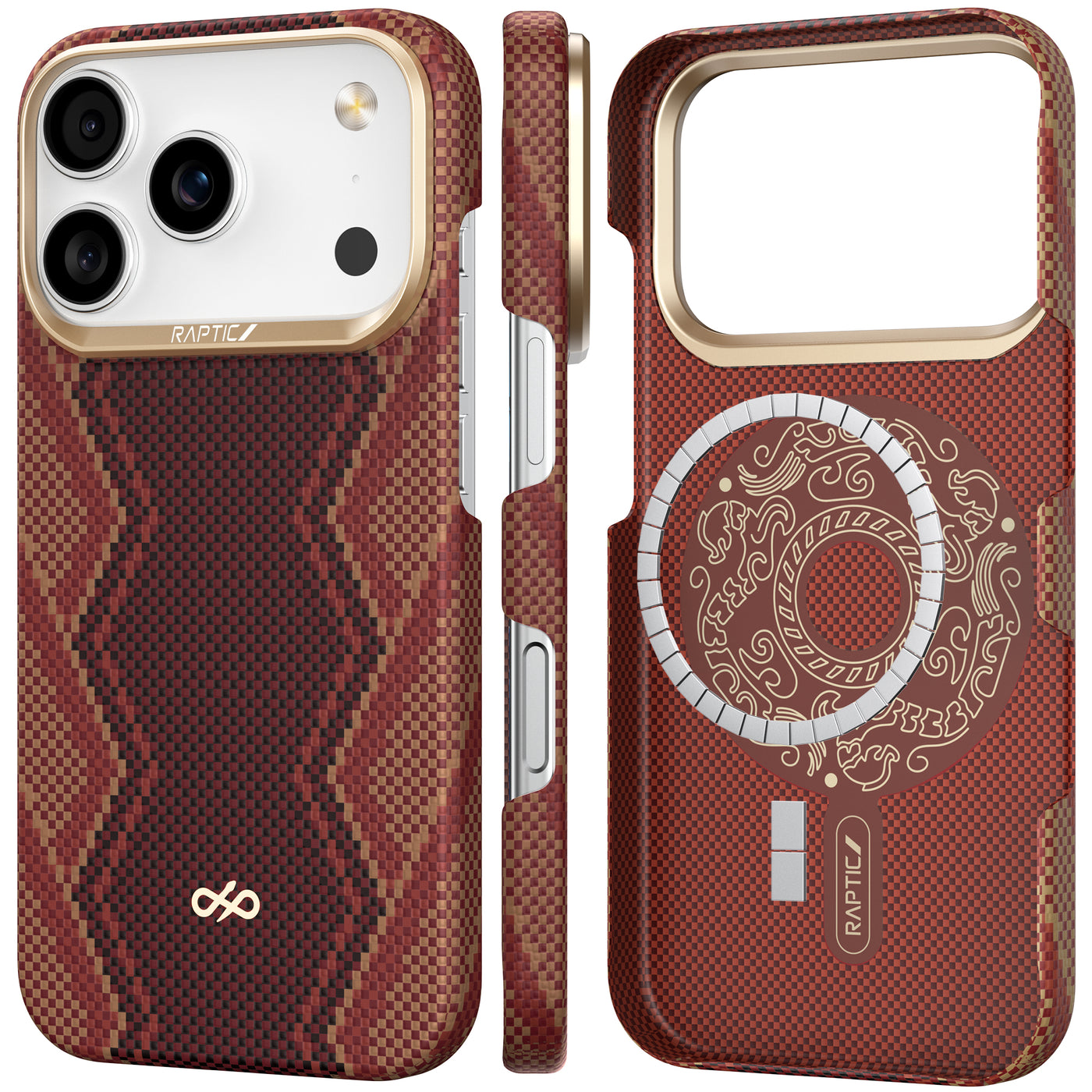 Raptic Aramid Skin-Bionic for iPhone17 Pro Max-Snake