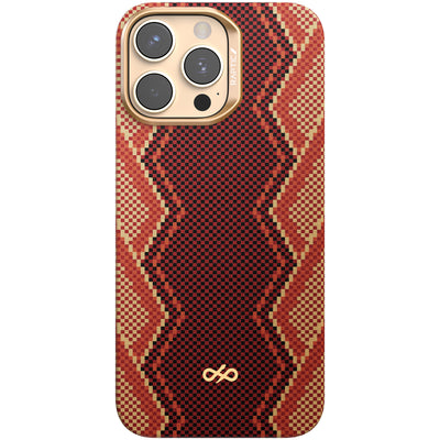iPhone 16 Pro Case - Aramid Fiber Skin - Profound- MagSafe Compatible - Snake