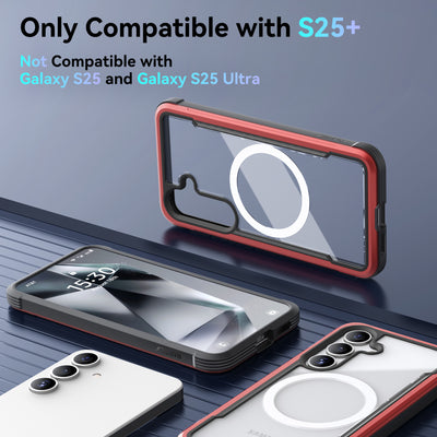 Samsung Galaxy S25 Plus Case - Magnetic - SHIELD - Red