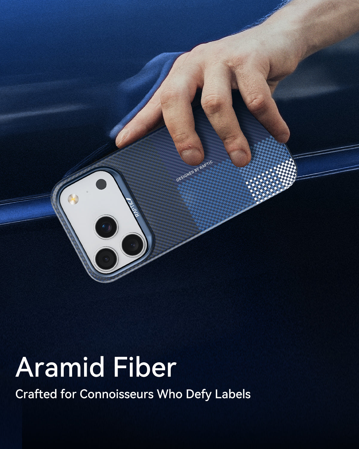 Raptic Aramid Skin-Origin for iPhone17 Pro Max-Ocean