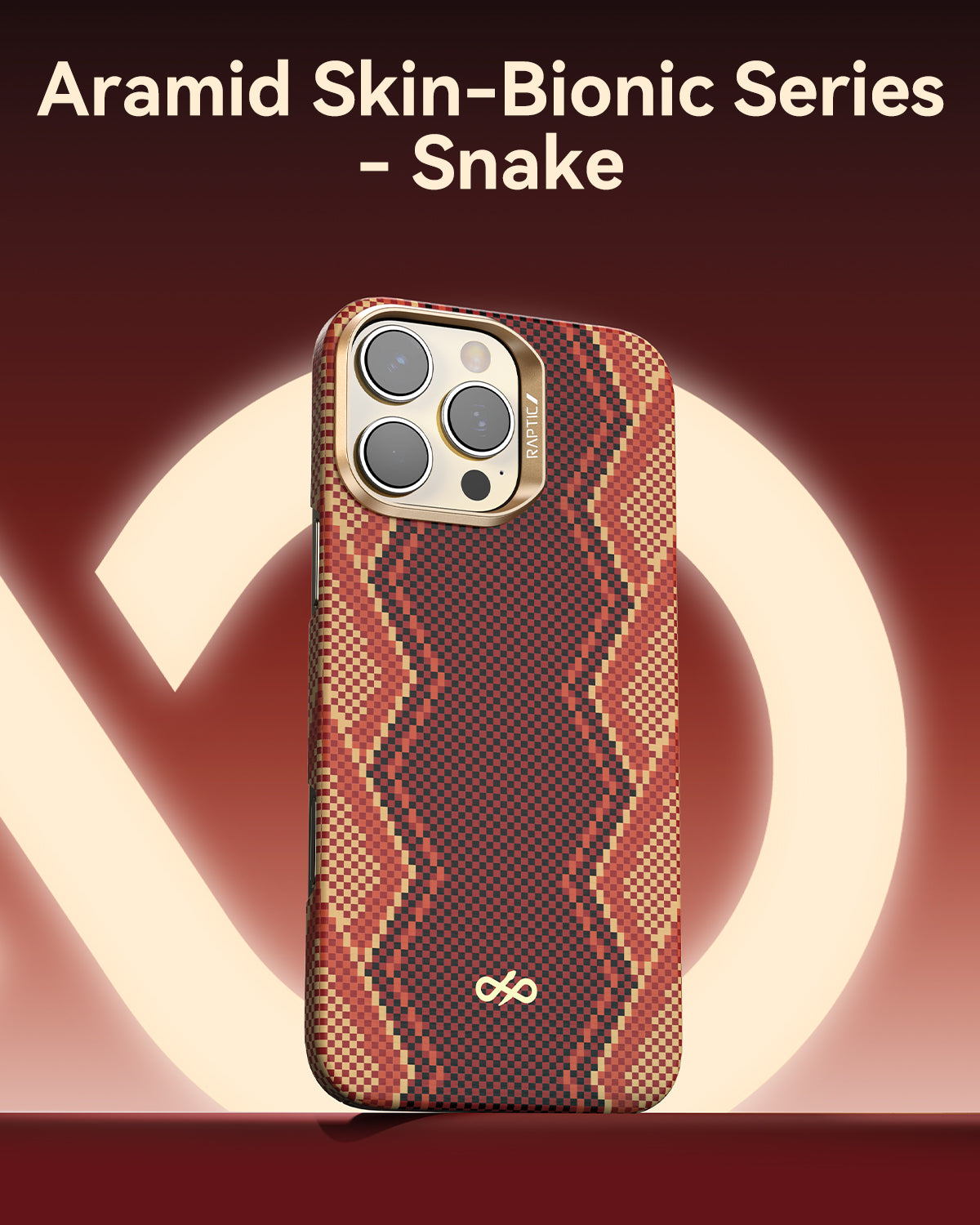 iPhone 16 Pro Case - Aramid Fiber Skin - Profound- MagSafe Compatible - Snake