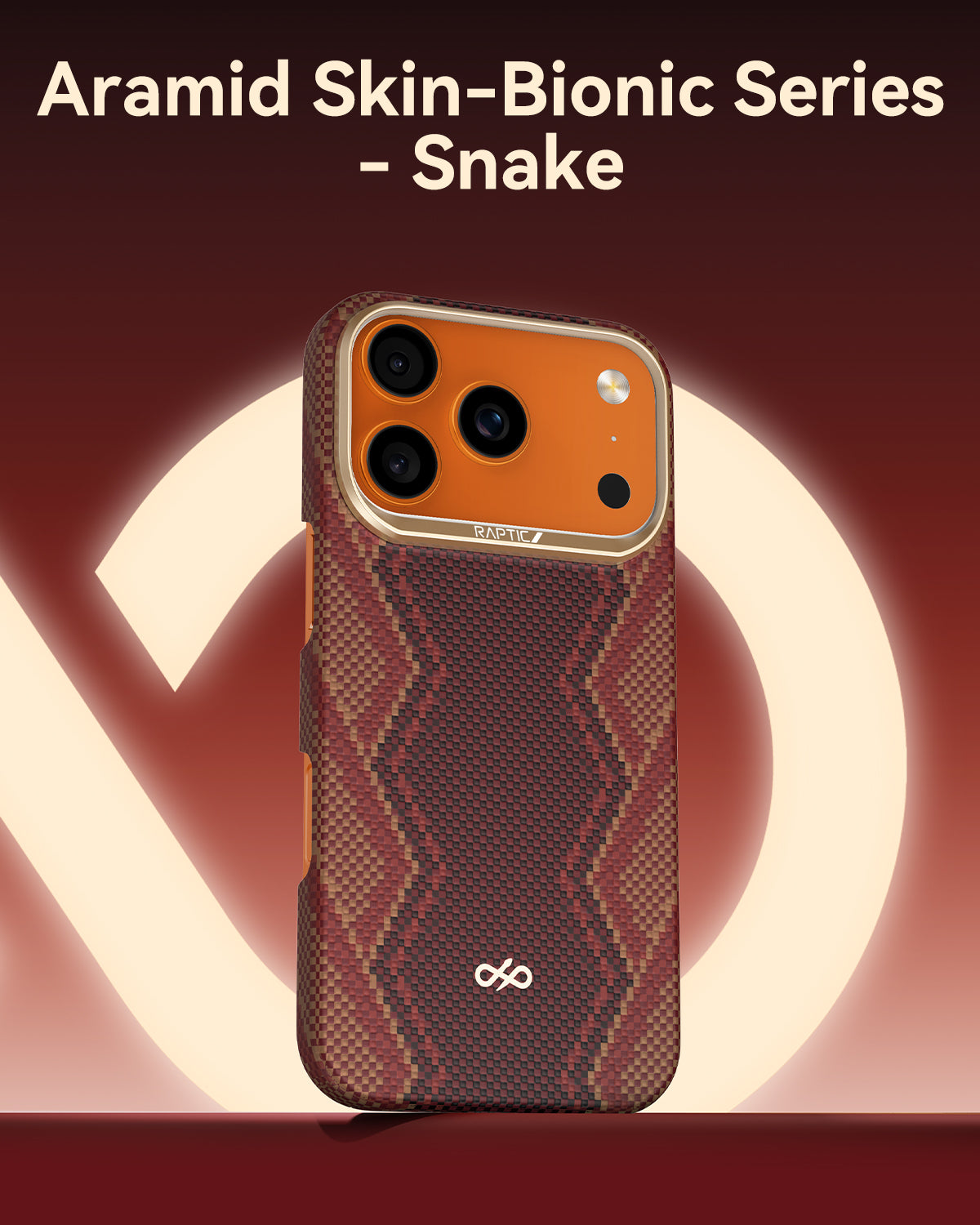Raptic Aramid Skin-Bionic for iPhone17 Pro Max-Snake