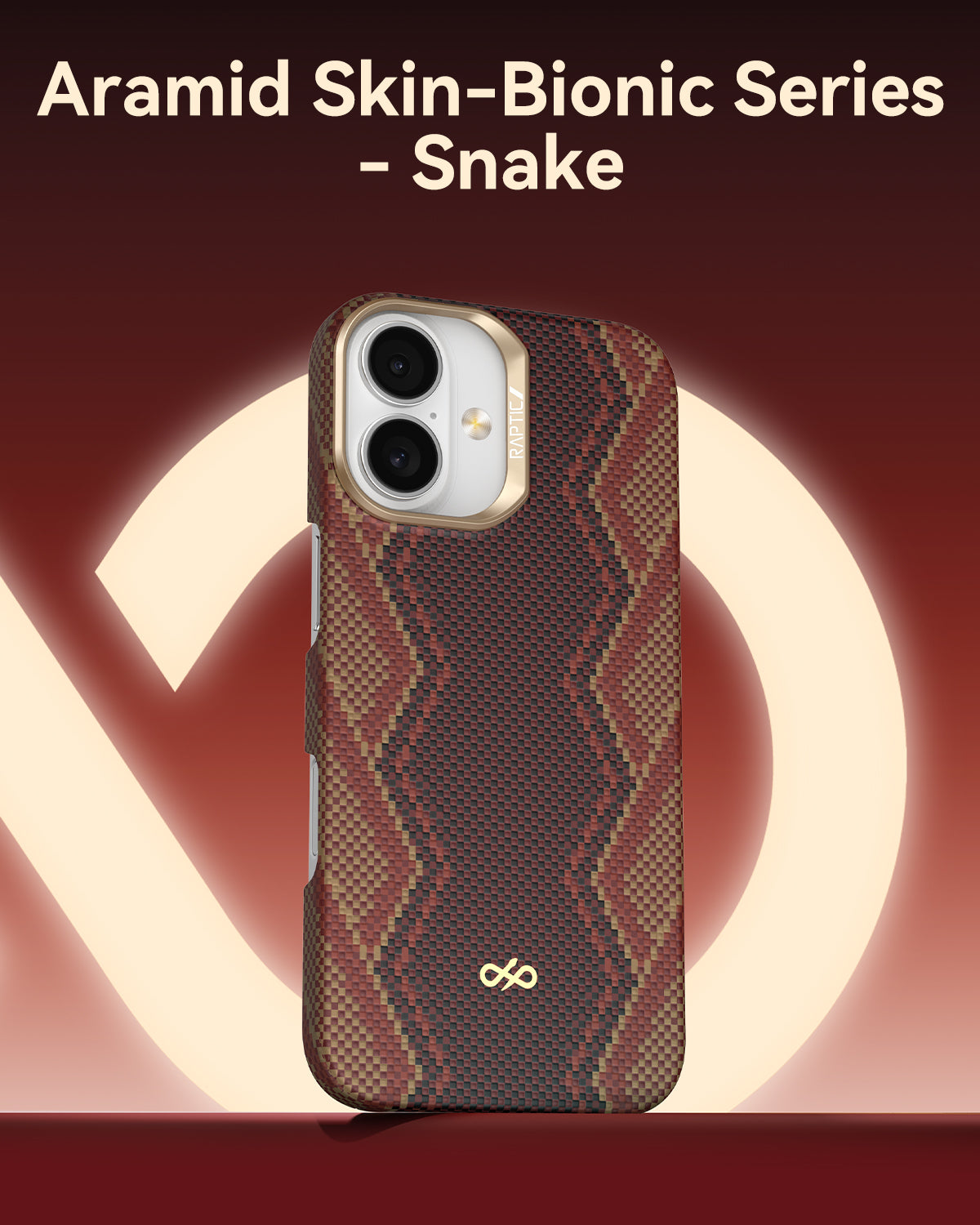 Raptic Aramid Skin-Bionic for iPhone 17-Snake