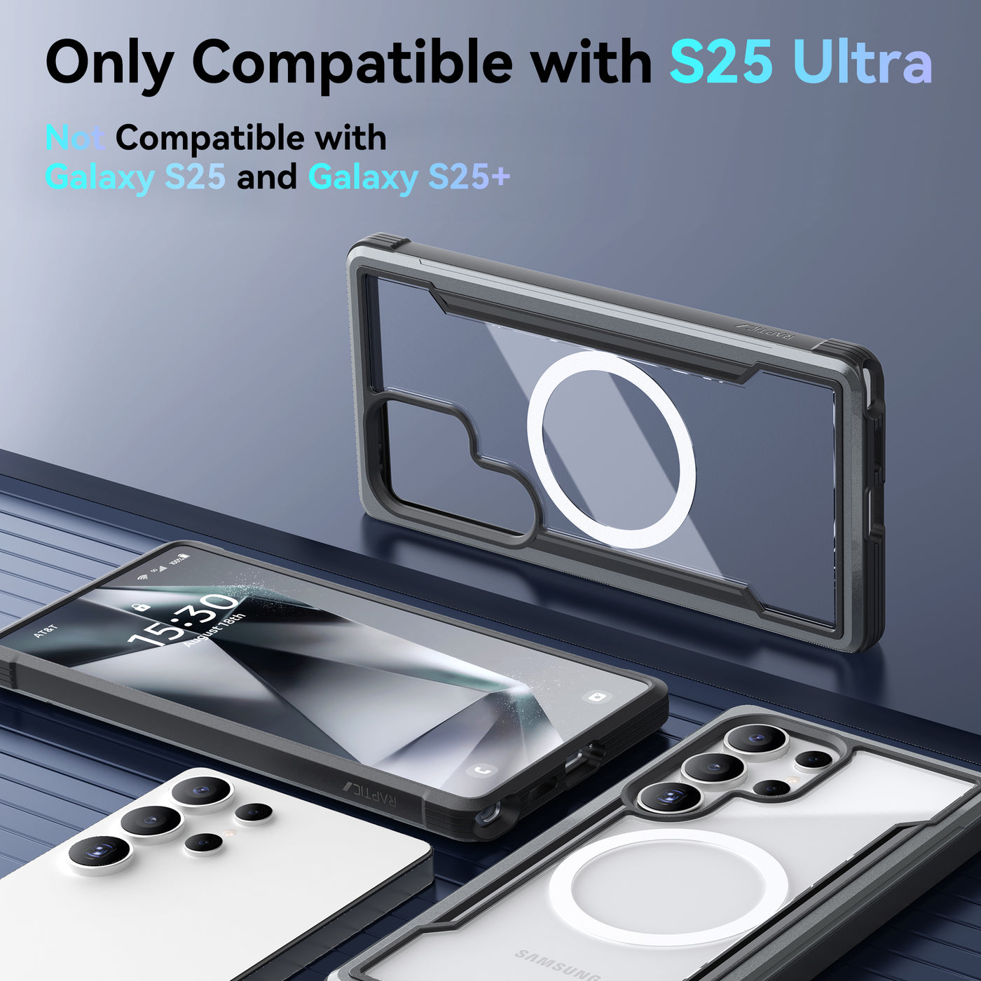 Samsung Galaxy S25 Ultra Case - Magnetic - SHIELD - Black