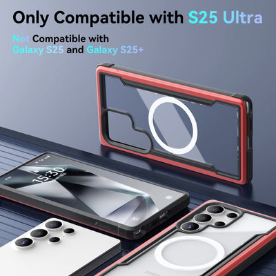 Samsung Galaxy S25 Ultra Case - Magnetic - SHIELD - Red