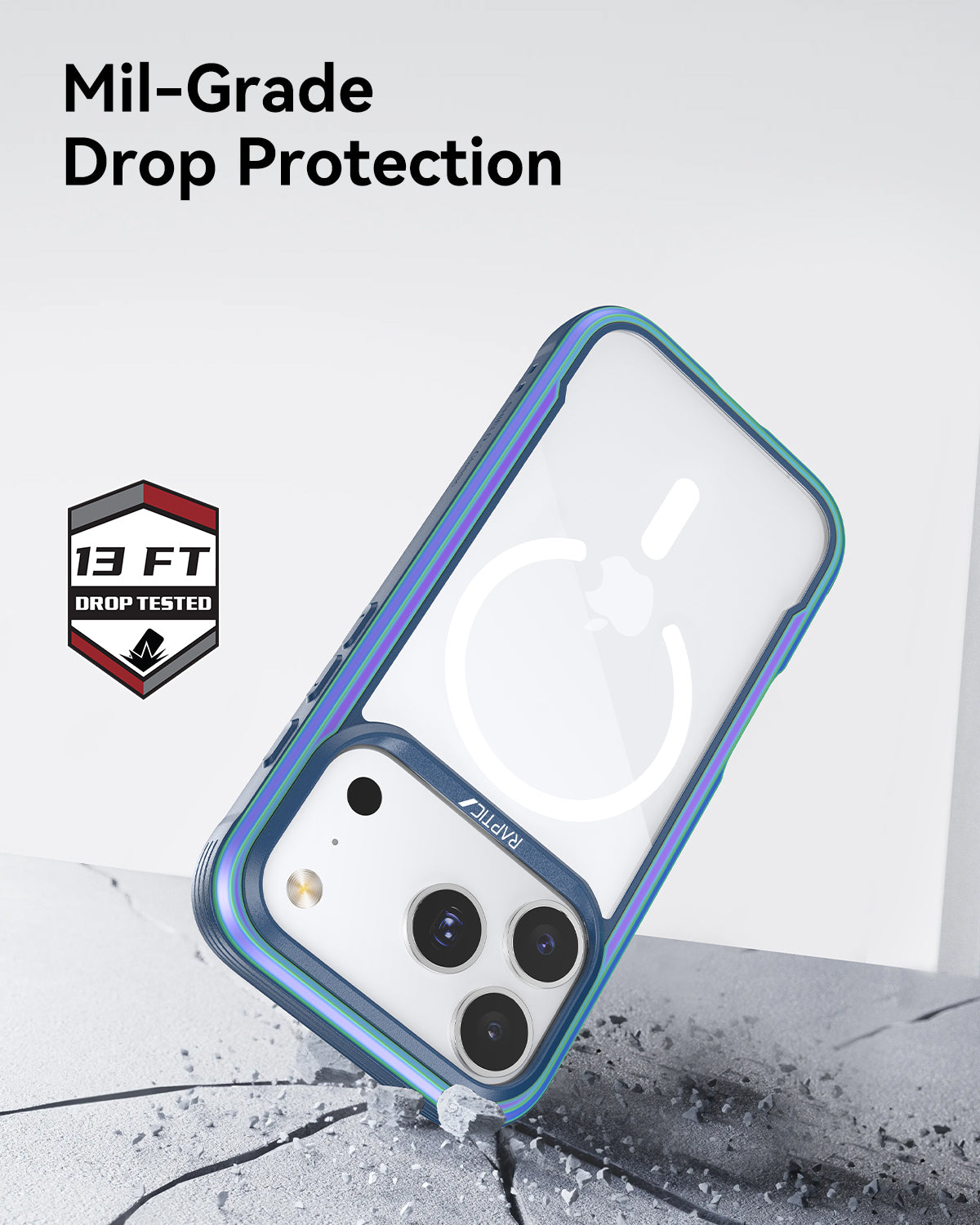 Raptic Shield Classic Magsafe for iPhone 17 Pro - iridescent