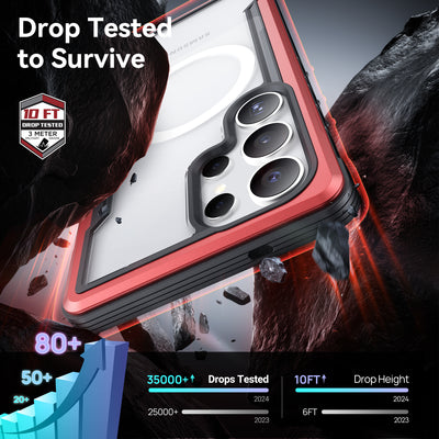 Samsung Galaxy S25 Ultra Case - Magnetic - SHIELD - Red