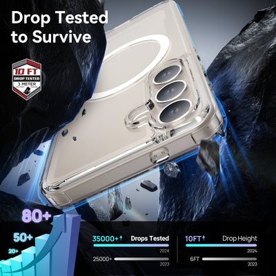 Samsung Galaxy S25 Plus Case - Clear - MagSafe Compatible - White