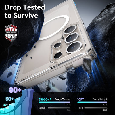 Samsung Galaxy S25 Ultra Case - Clear - MagSafe Compatible - White