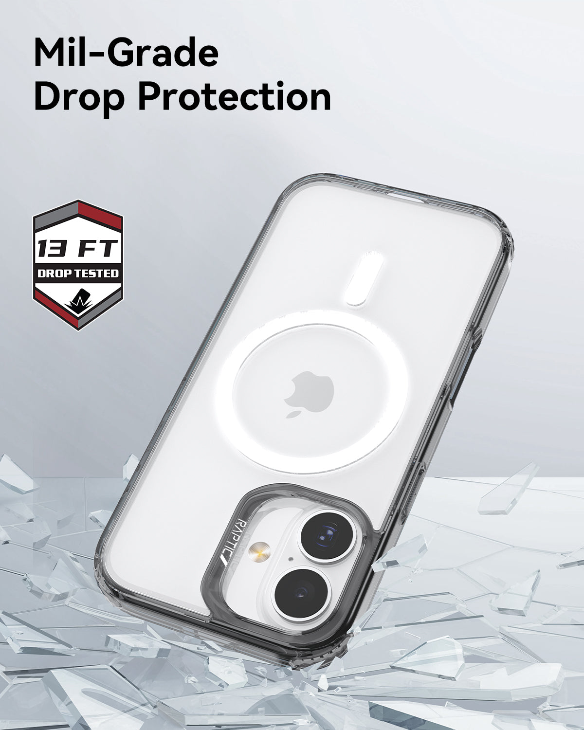 Raptic Air Clear Magsafe for iPhone 17 - black