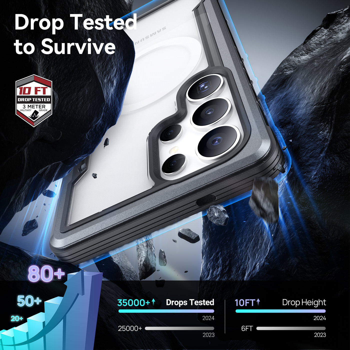 Samsung Galaxy S25 Ultra Case - Magnetic - SHIELD - Black