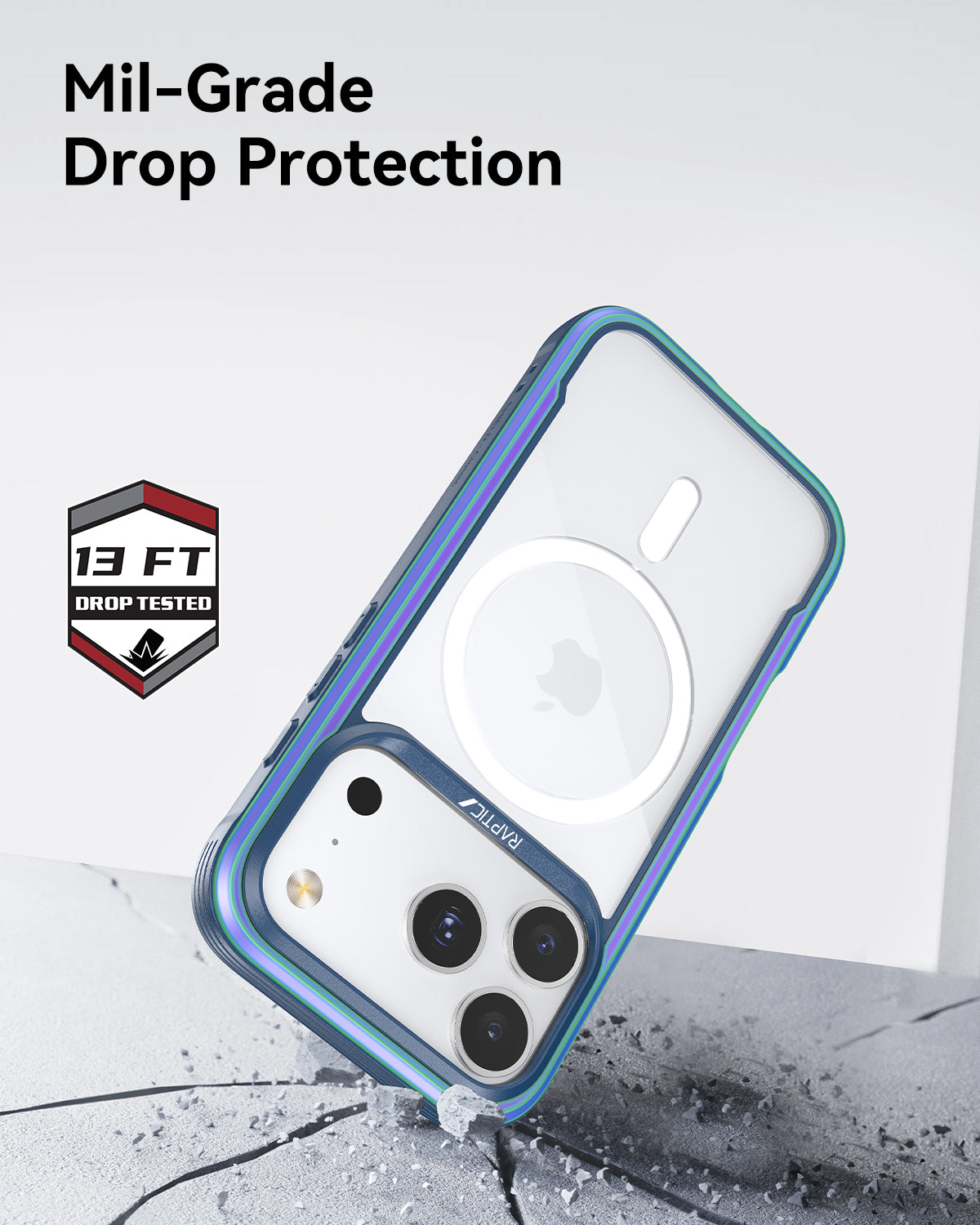 Raptic Shield Classic Magsafe for iPhone 17 Pro Max - iridescent