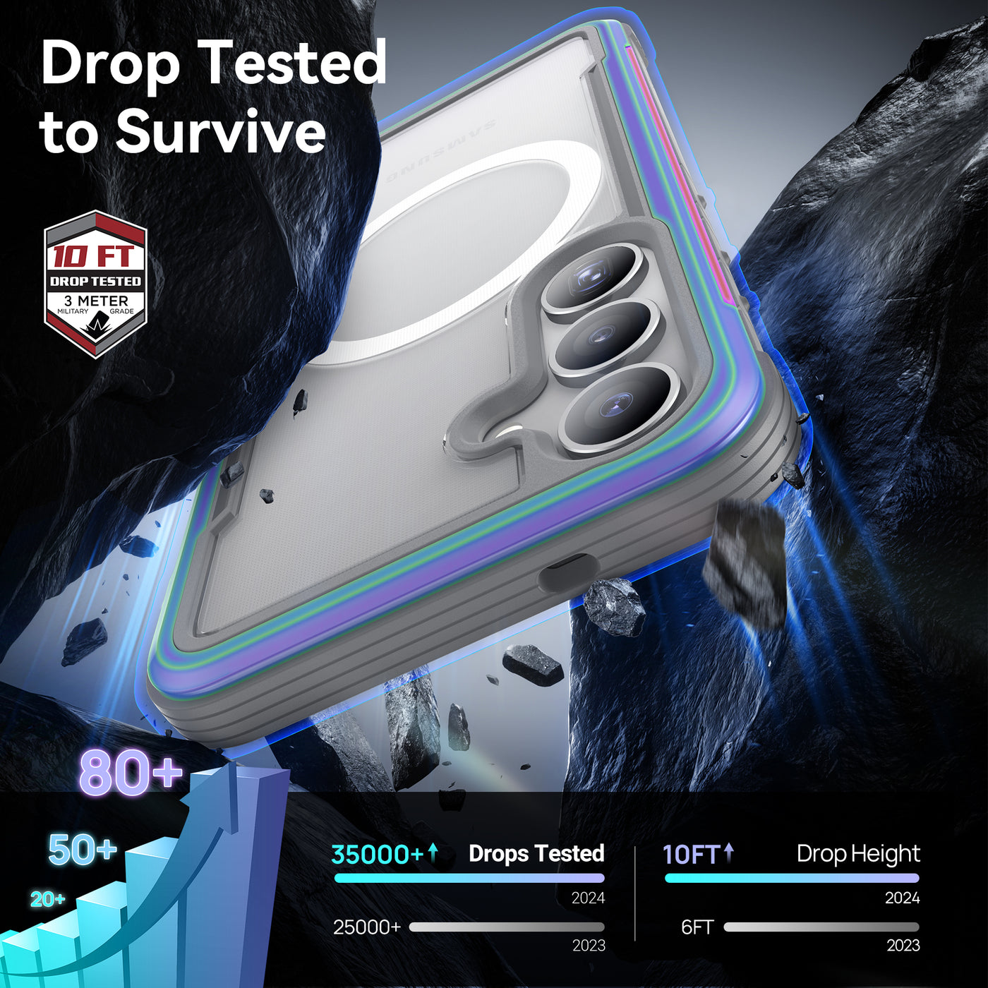 Samsung Galaxy S25 Plus Case - Magnetic - SHIELD - Iridescent