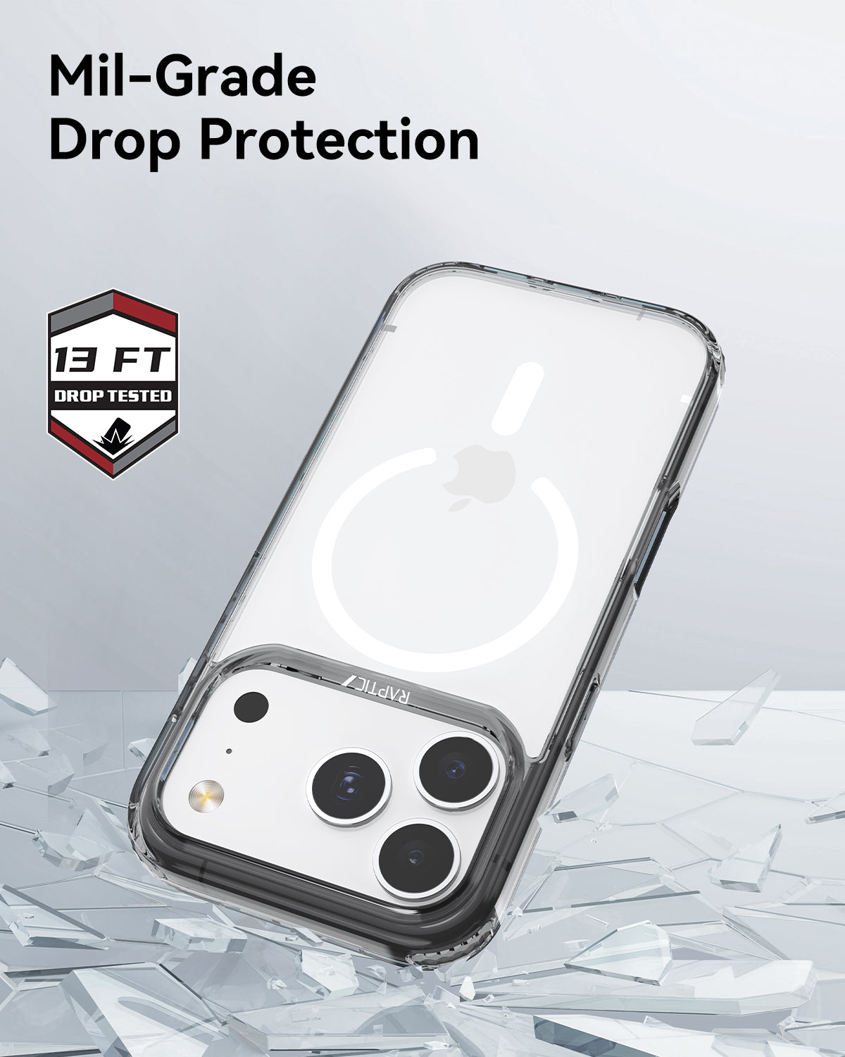 Raptic Air Clear Magsafe for iPhone 17 Pro - black