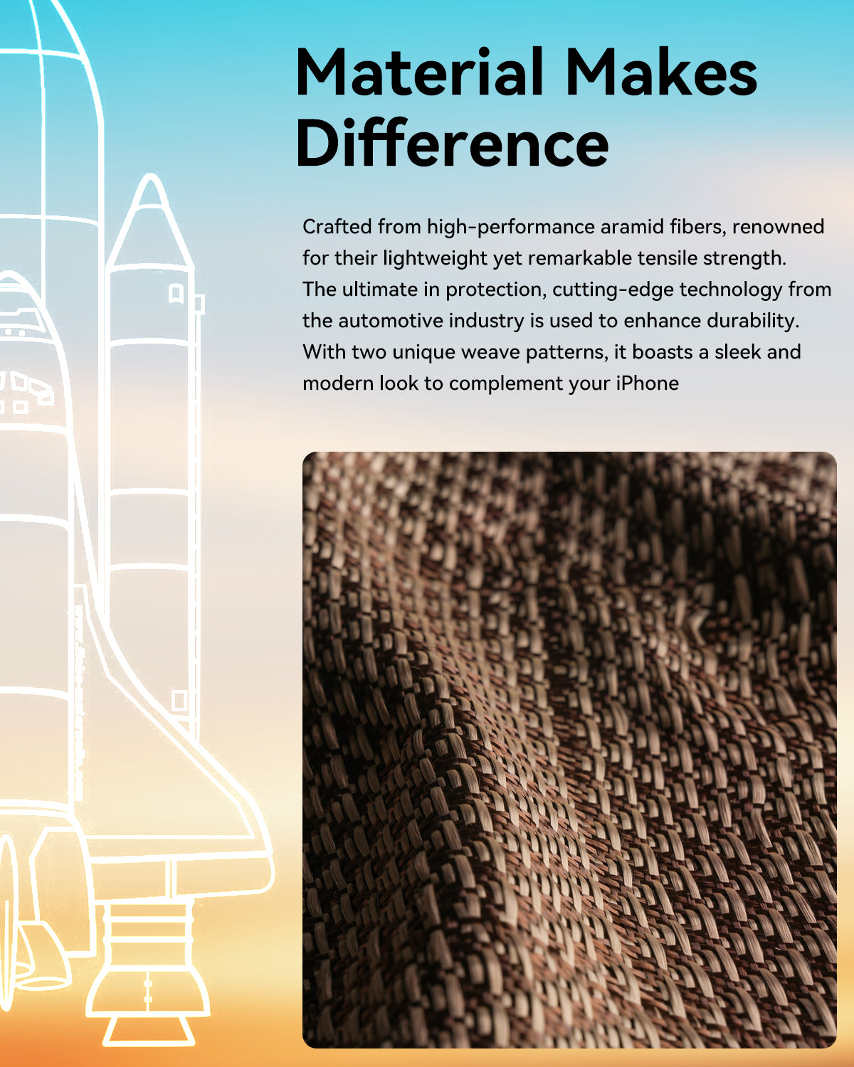 Raptic Aramid Skin-Origin for iPhone 17 - humble