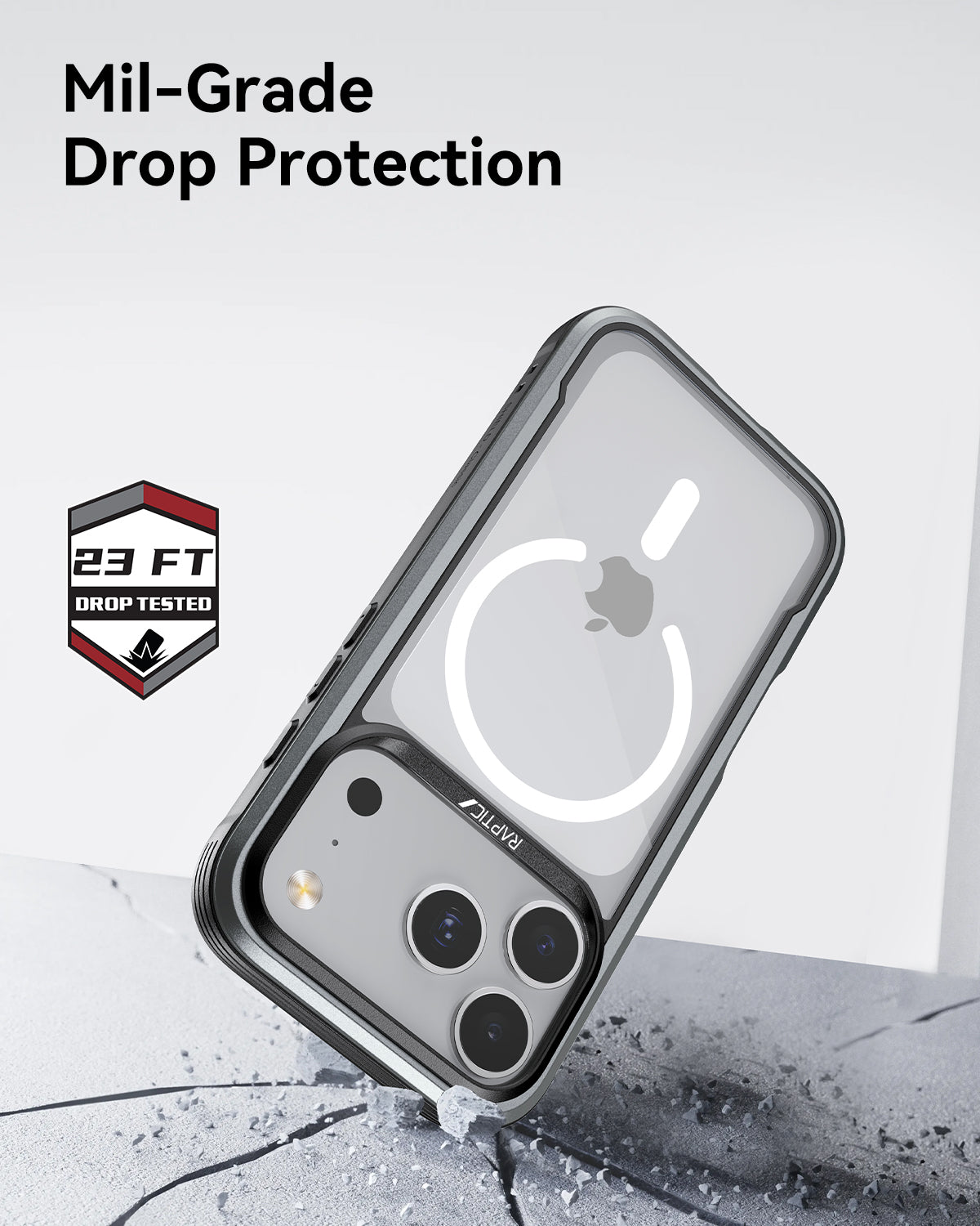 Raptic Shield Classic Magsafe for iPhone 17 Pro Max - black
