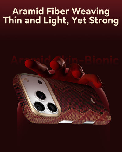 Raptic Aramid Skin-Bionic for iPhone17 Pro-Snake