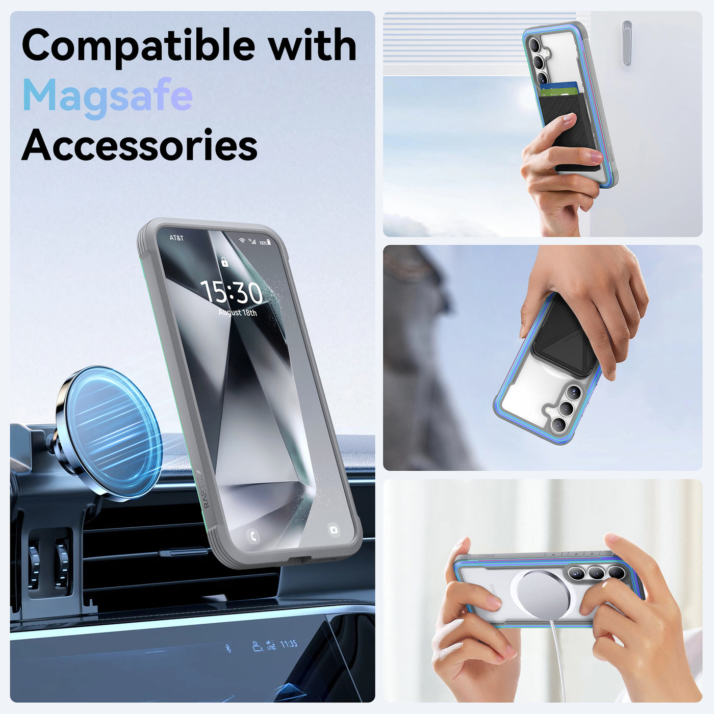 Samsung Galaxy S25 Plus Case - Magnetic - SHIELD - Iridescent