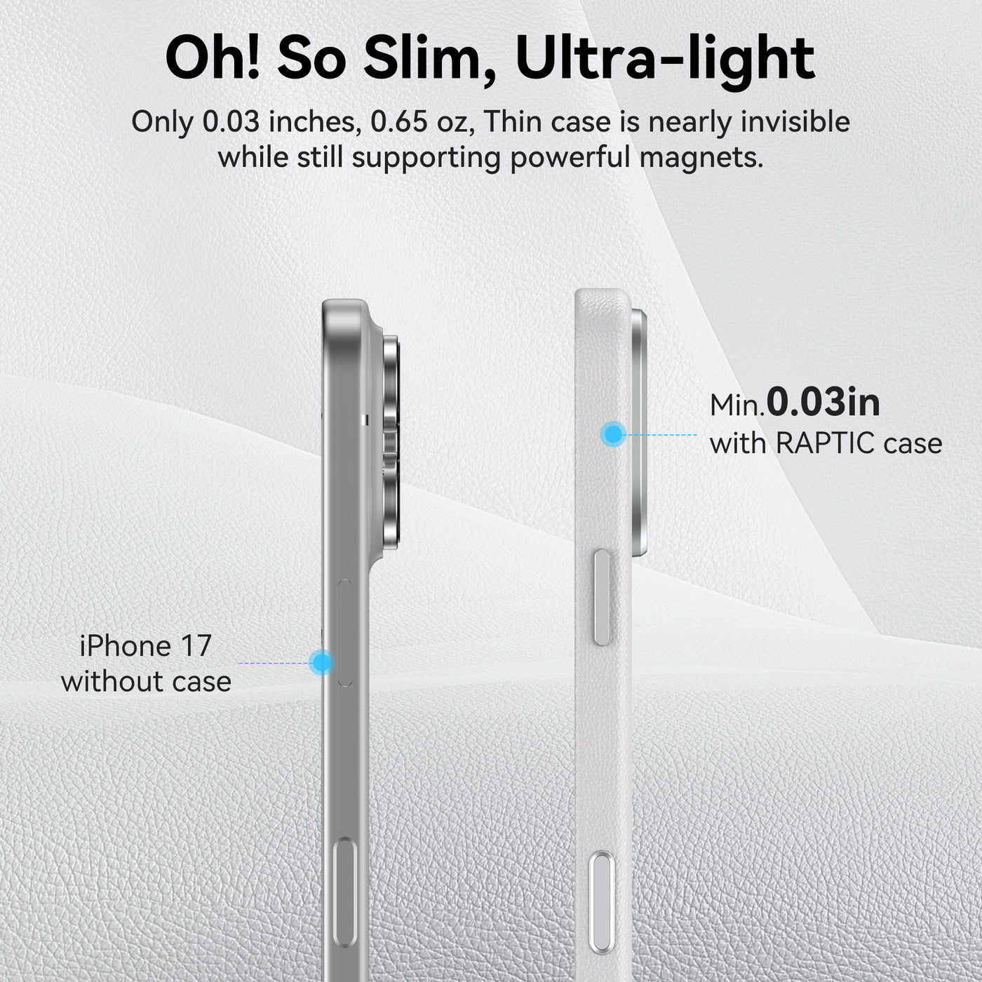Raptic Urban Nano Magsafe for iPhone 17 Pro - white