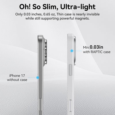Raptic Urban Nano Magsafe for iPhone 17 Pro - white